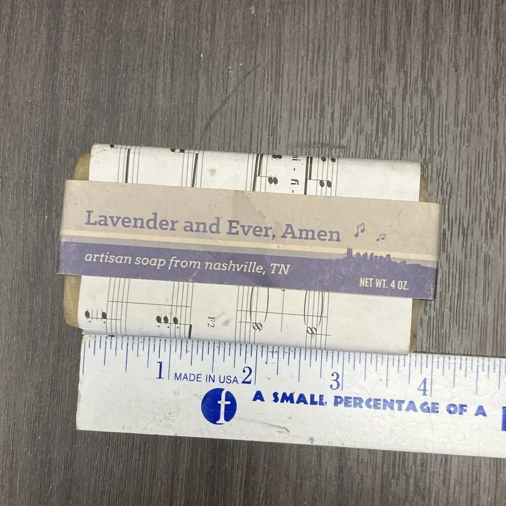 Music City Suds Lavender And Ever, Amen 4oz Bar of Soap Nashville Artisan New